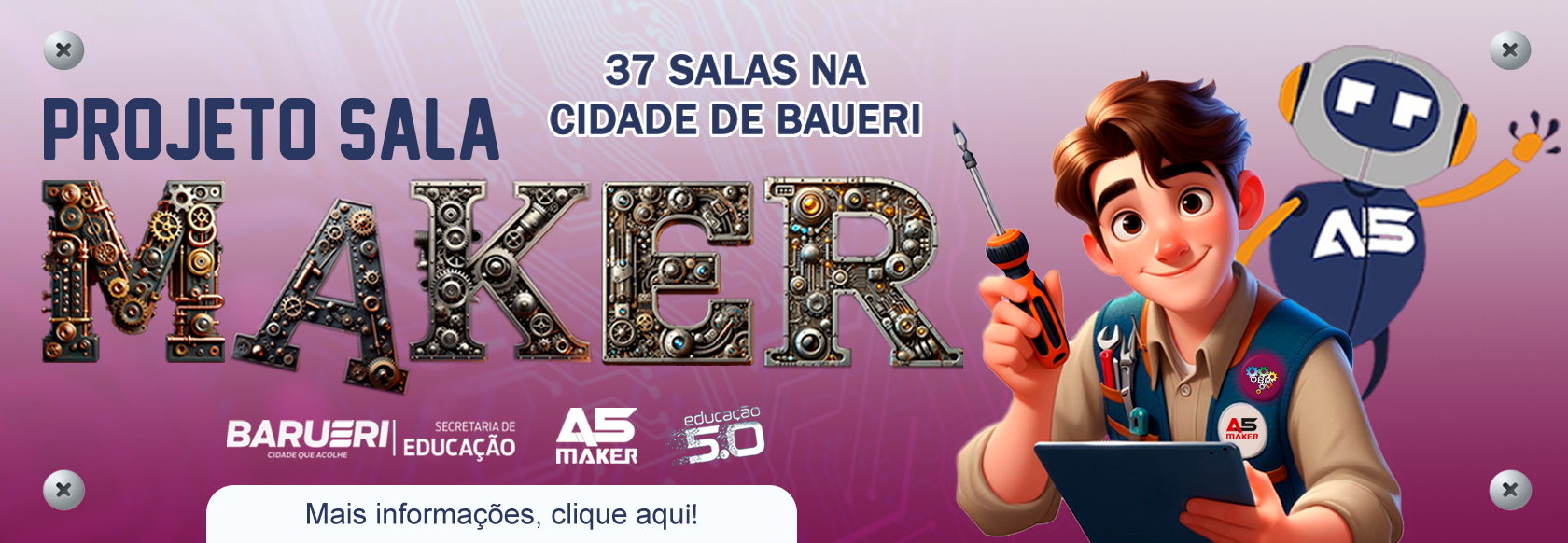 Banner Feira Maker + Competição entre polos