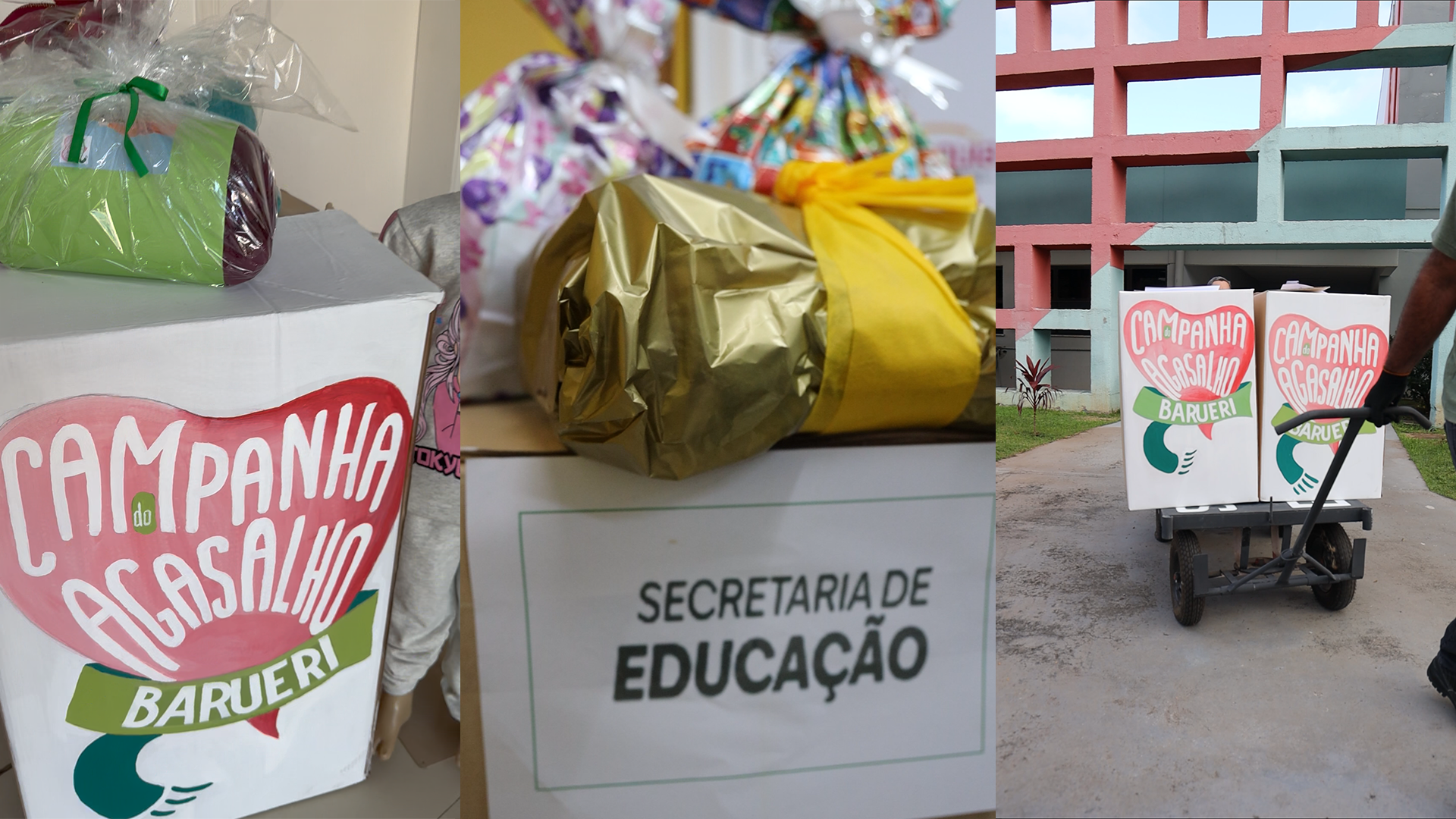 Educação de Barueri doa mais de 2.400 peças novas para a Campanha do Agasalho 2025