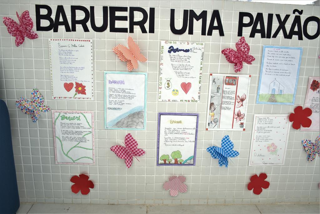 Alunos da rede fazem poemas e obras de artes em homenagem ao aniversário de Barueri