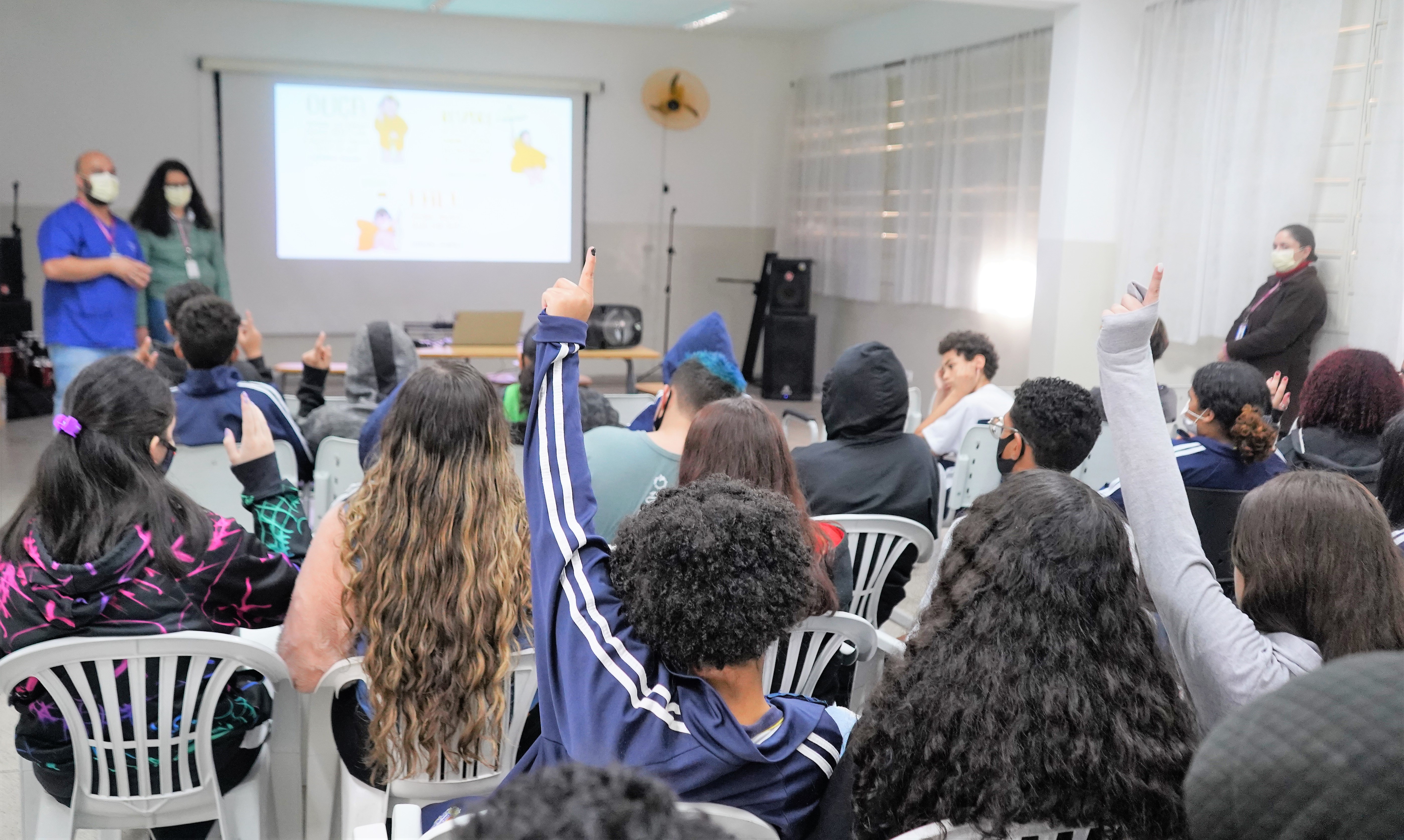 Setembro Amarelo: alunos da Emef João Tibúrcio participam de palestra da Saúde