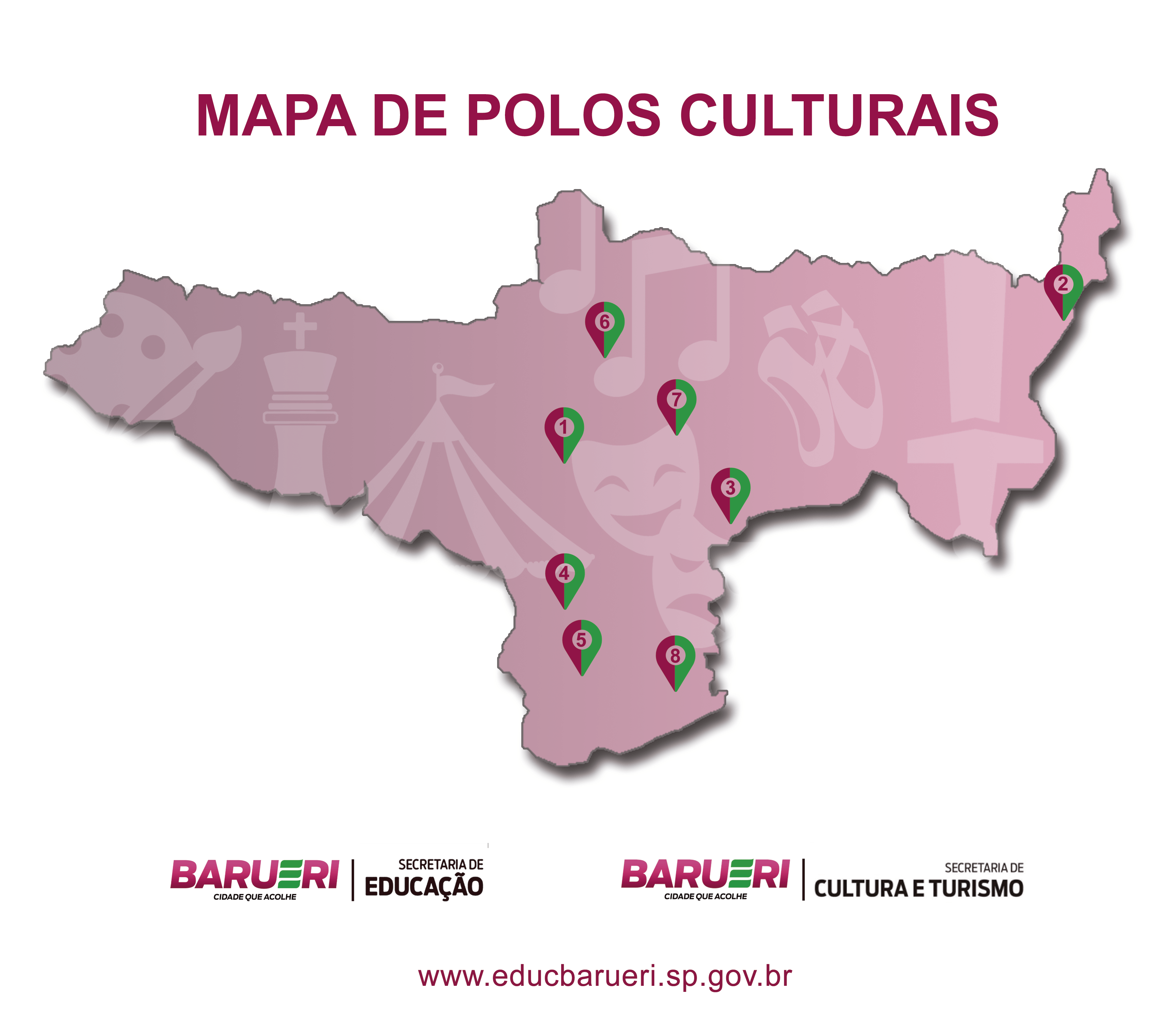 MAPA DE POLOS CULTURAIS